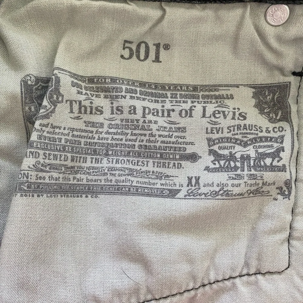 Levi's 501 Original Fit High-Rise Women's Jean Shorts Black Button Fly Size 28